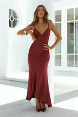 Enchanted Glow Maxi Dress Burgundy
